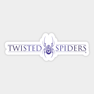 Twisted Spiders White Sticker